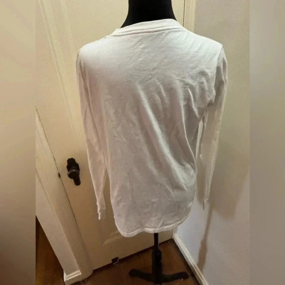 Nike Standard Fit White Born To Hoop Longsleeve Tee Large - Picture 7 of 7